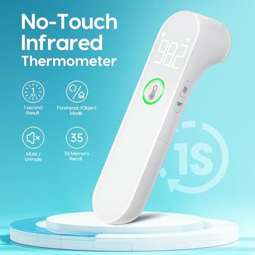 Thermometer for Adults and Kids, Fast Accurate Baby Thermometer, Fever Alarm