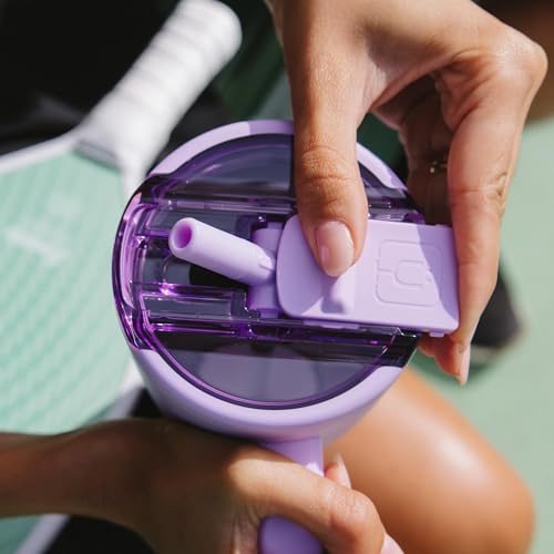 BrüMate Era Flip 40oz Tumbler with 100% Leakproof Covered Straw Lid