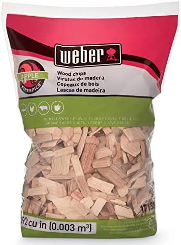 Weber Apple Wood Chips, 2 lb ‰ÛÒ Premium BBQ Smoking & Grilling Chips for