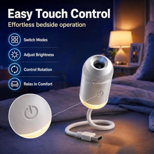 2027 Upgraded Hd Smart Dynamic 5d Holographic Night Light Projector, Plug and