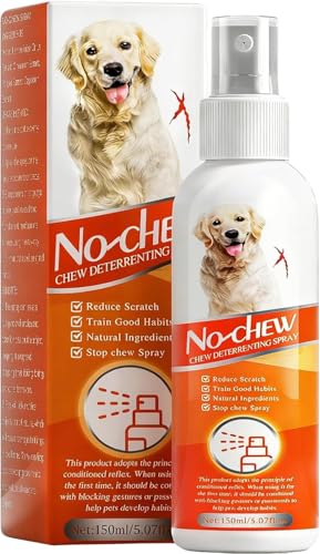 No Chew Spray for Dogs, 5.07 Oz Bitter Apple Spray for Dogs to Stop Chewing