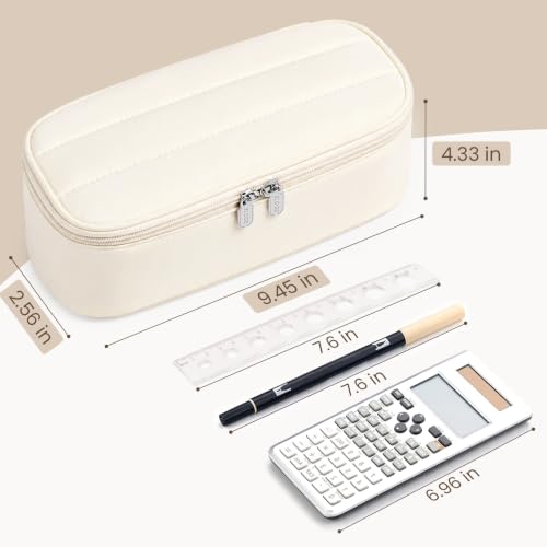 Sooez Cute Pencil Case, Soft Puffers Pencil Pouch, Large Pen Pencil Bag