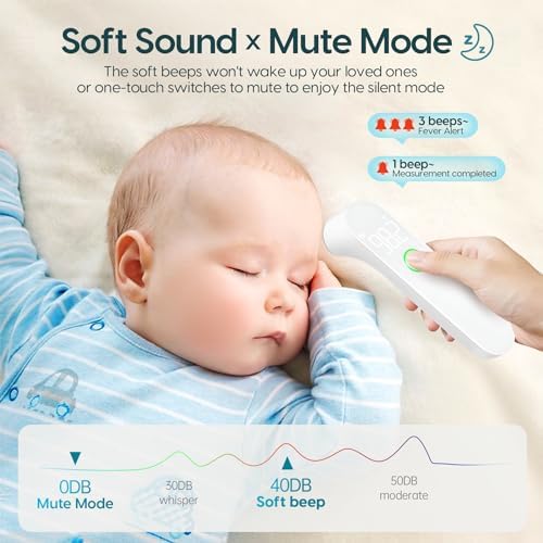 Thermometer for Adults and Kids, Fast Accurate Baby Thermometer, Fever Alarm