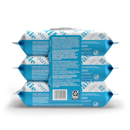 Amazon Elements Baby Wipes, Unscented, Hypoallergenic, Alcohol-Free, With