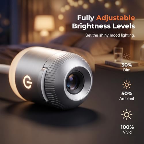 2-in-1 Galaxy Projector Night Light,USB Star Projector with Adjustable