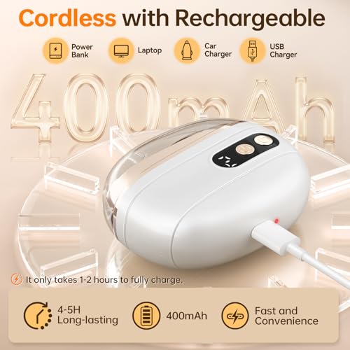 Electric Nail Clipper Upgraded 3 in 1 Rechargeable Automatic Nail Trimmer
