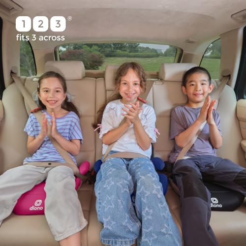 Diono Solana Lite Backless Booster Car Seat Pack of 2, Lightweight & Portable