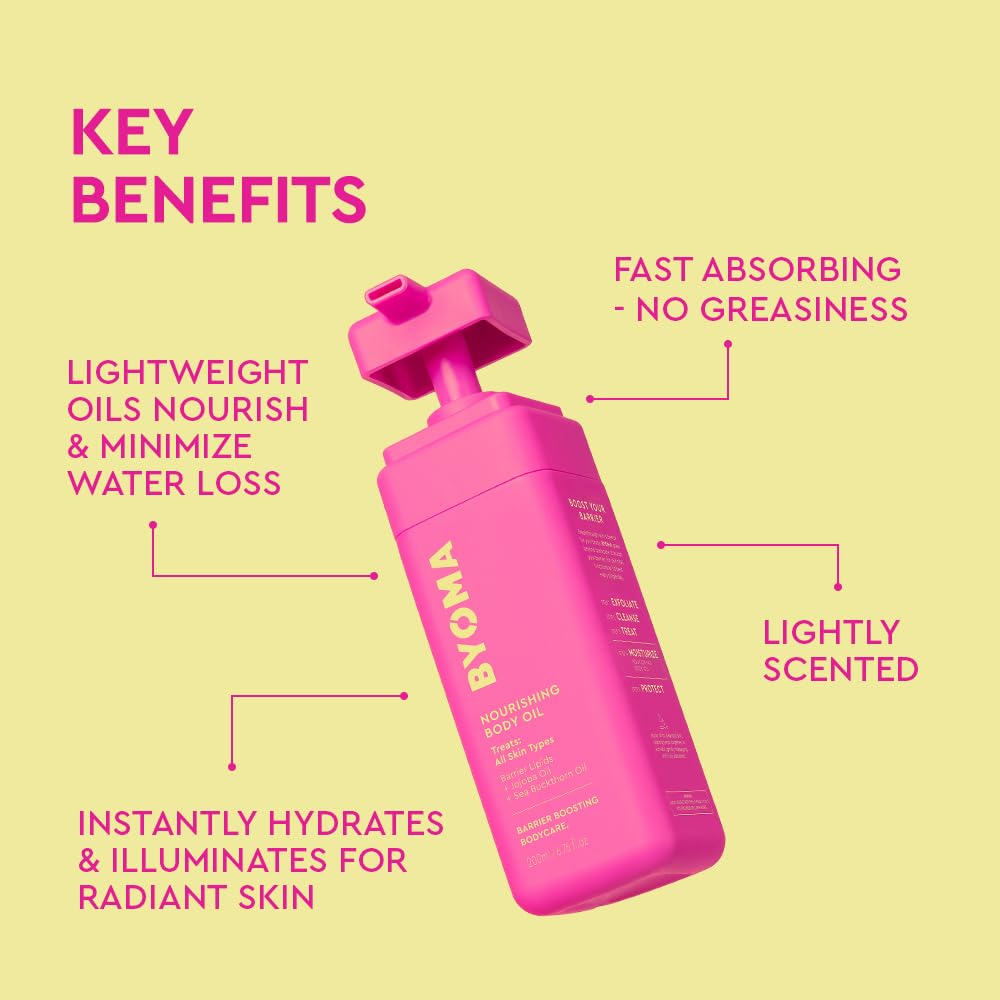 BYOMA Nourishing Body Oil - For All Skin Types - Lightweight, Fast-Absorbing
