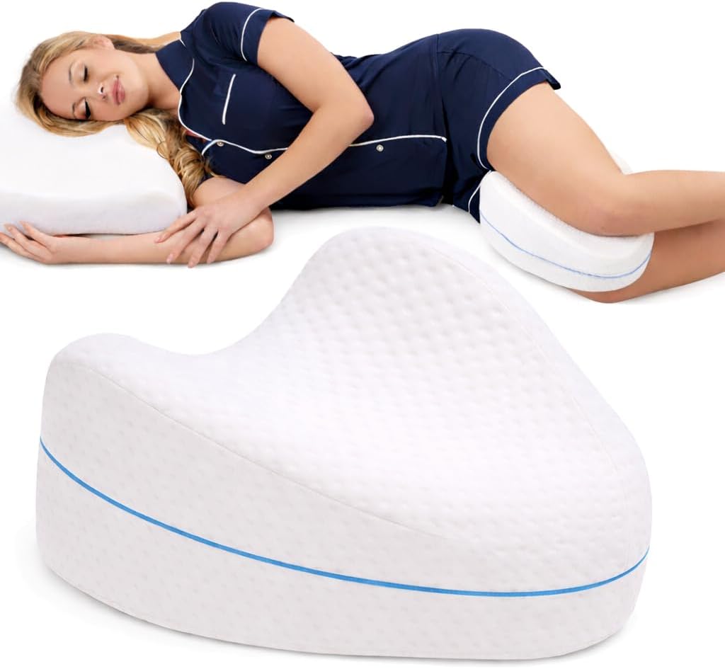 Contour Legacy Leg & Knee Foam Support Pillow for Side Sleepers Soothing