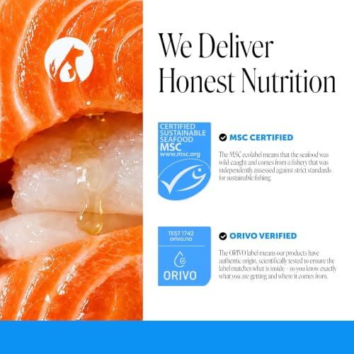 Wild Alaskan Salmon Oil for Dogs + Cats - 100% Pure Natural Omega 3 Fish Oil