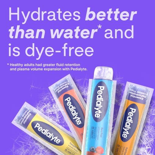 Pedialyte Electrolyte Solution Freezer Pops, Hydration Variety Pack