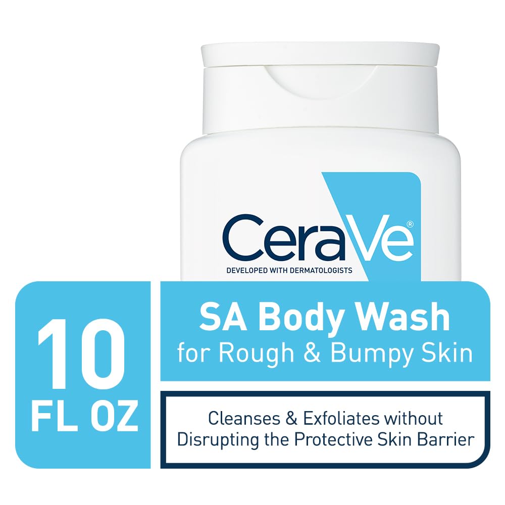 CeraVe Body Wash with Salicylic Acid, Fragrance Free Body Wash to Exfoliate