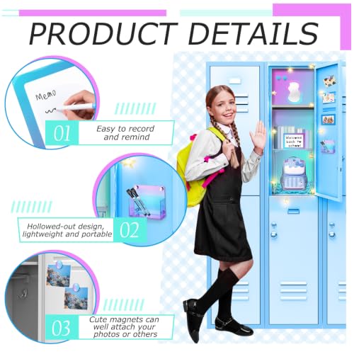 CroBlissful 18 Pcs Blue Purple School Locker Accessories First Day of School