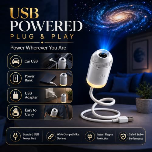 Galaxy Projector Night Light, 2-in-1 Holographic Star 5d Ocean Projector Plug