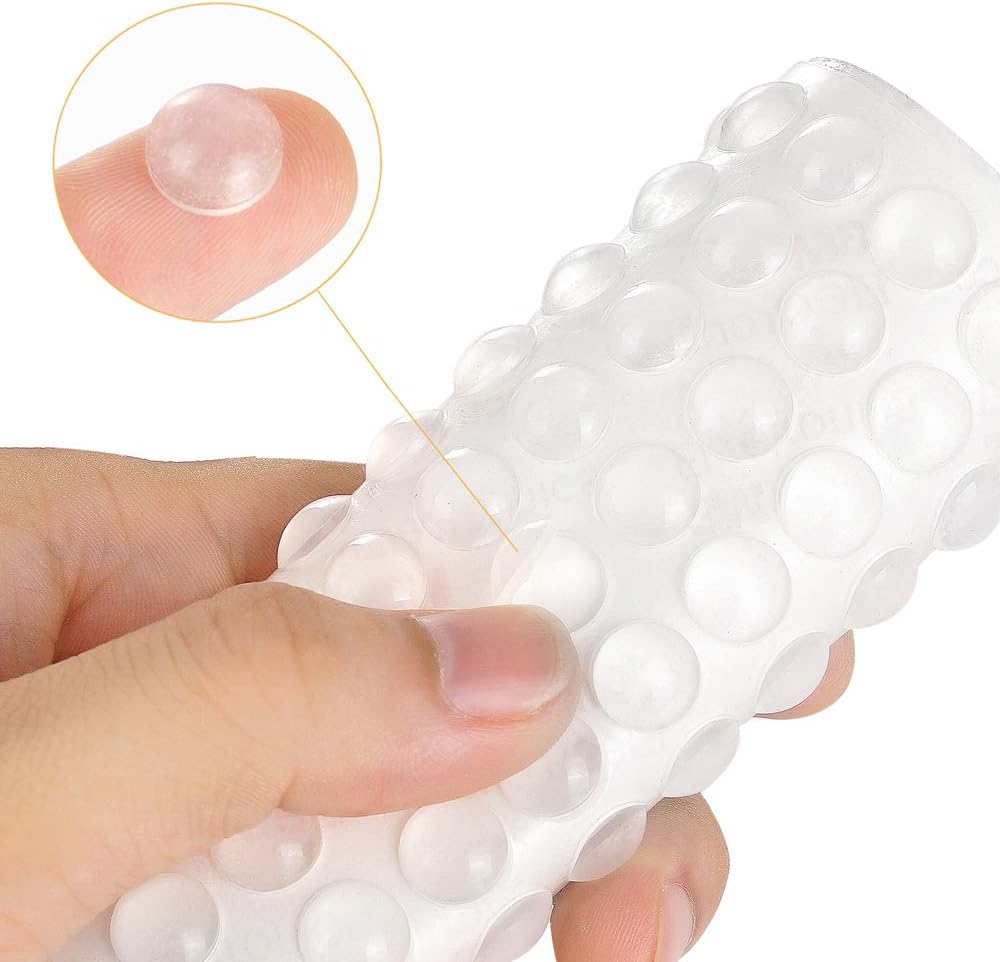 200PCS Cabinet Bumpers Clear Rubber Bumpers Self Adhesive, Soft Close Cabinet