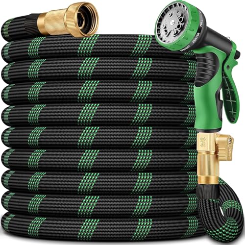 100 FT Non-Expanding Garden Hose, 2026 New Upgrated Non-Expandable Garden