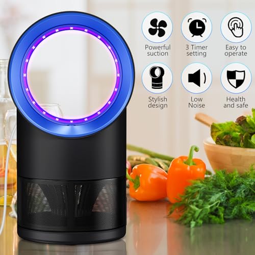 Fly Trap Indoor,Blue Gnat Traps House Indoor,Indoor Insect Trap with Timer