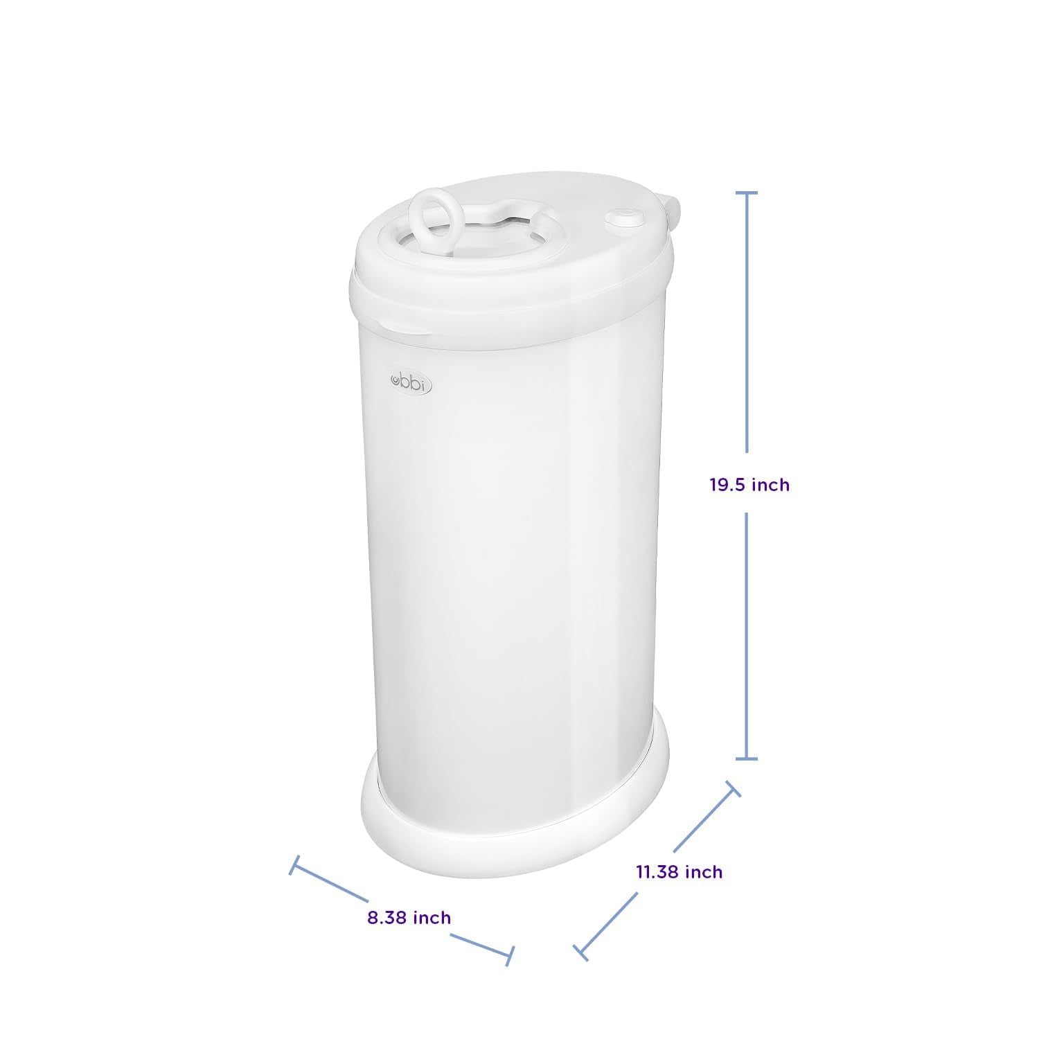 Ubbi Steel Diaper Pail, Odor Locking, No Special Bag Required, Award-Winning