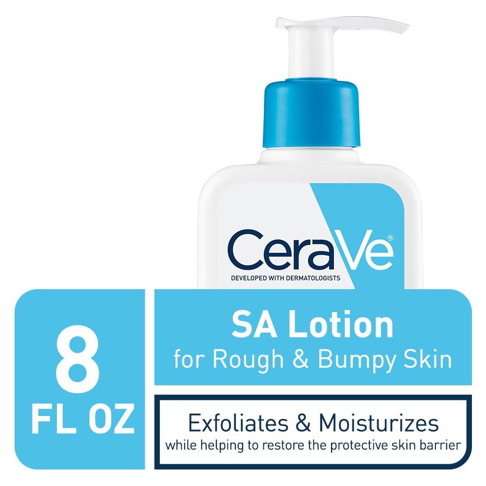 CeraVe SA Lotion for Rough & Bumpy Skin, Vitamin D, Hyaluronic Acid, Lactic