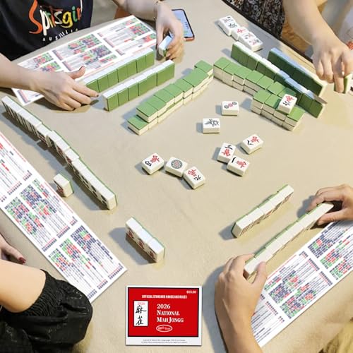 2026 NMJL Mah Jong Card Official Revision - Large Size - 4 Pcs