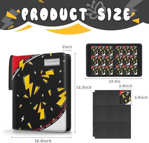 Trading Card Binder 9 Pocket,Card Binder 900 Pockets,Card Book Holder Cards