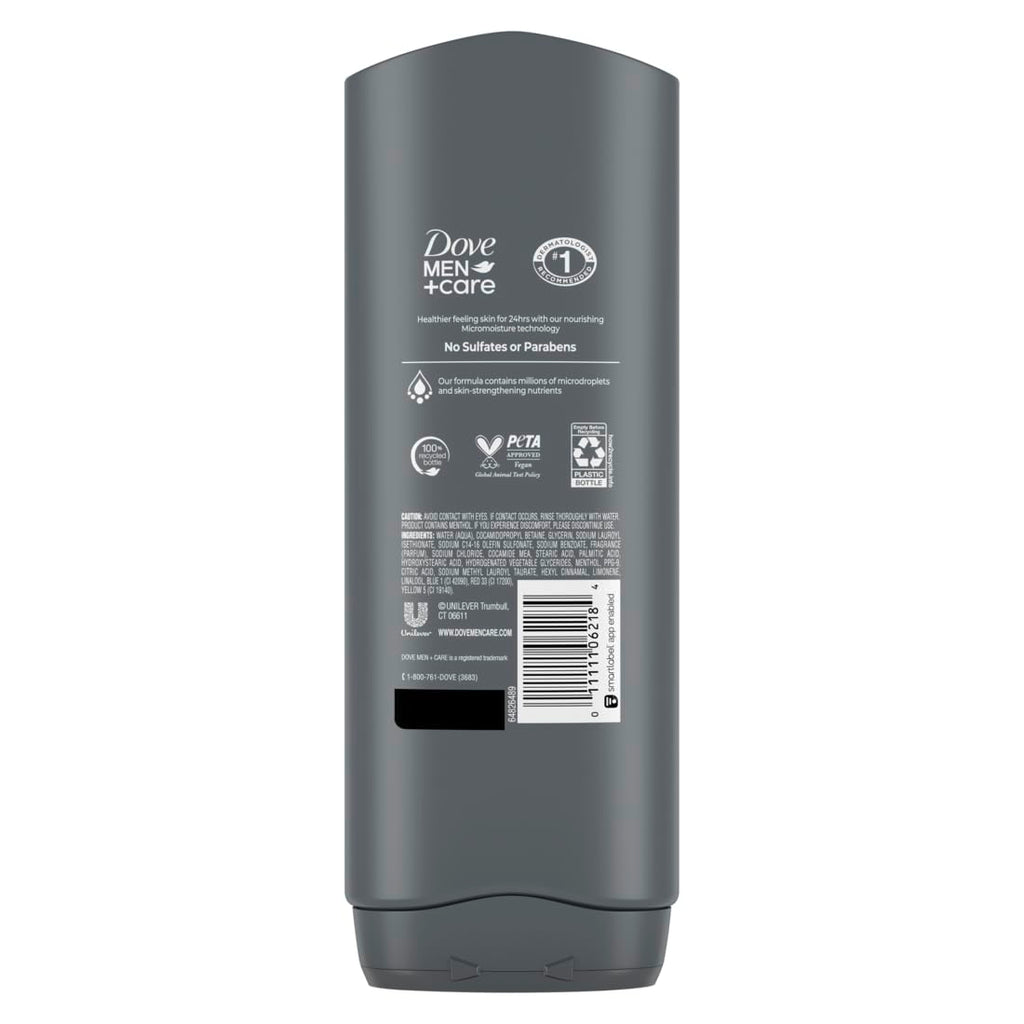 DOVE Men + Care Body Wash and Face for Fresh, Healthy-Feeling Skin Extra