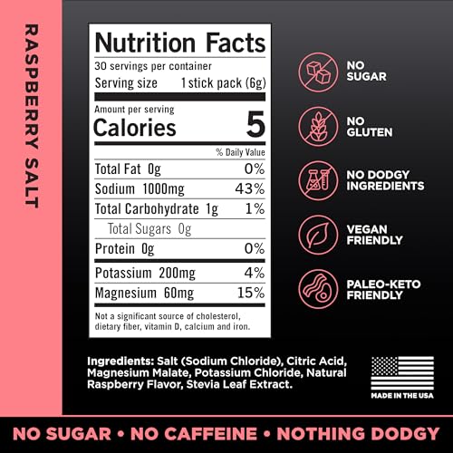 LMNT Zero Sugar Electrolytes - Raspberry Salt