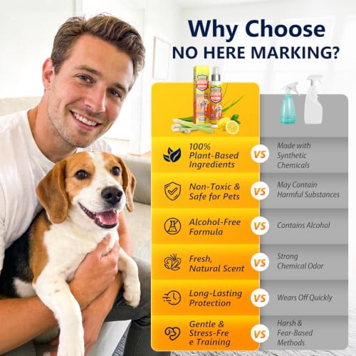 Bitter Apple Spray & Dog Potty Training Spray, 2-in-1 Dog Deterrent Spray to