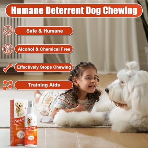 No Chew Spray for Dogs, 5.07 Oz Bitter Apple Spray for Dogs to Stop Chewing