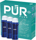 PUR Plus Water Filter Replacement for Pitchers & Dispensers, 6-Month Supply