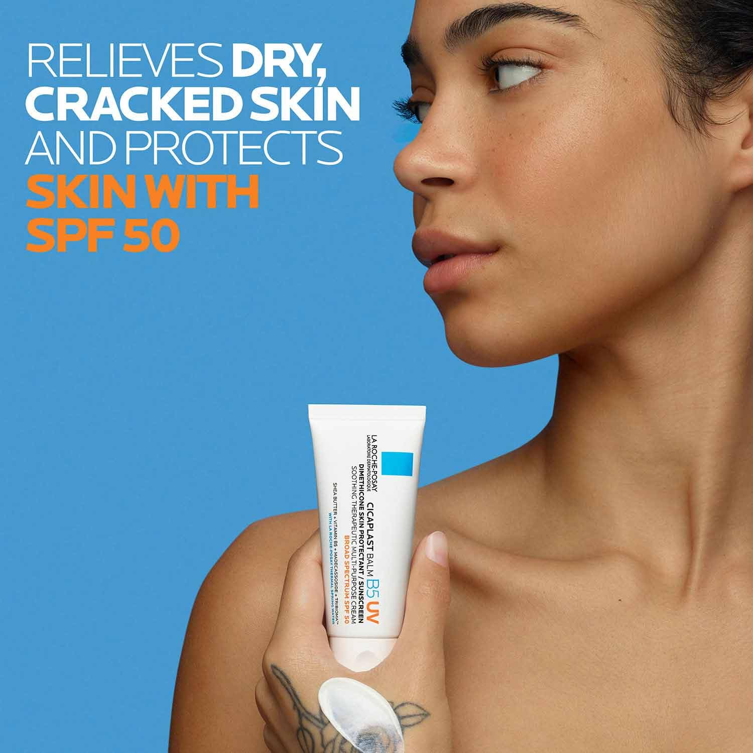 La Roche-Posay Cicaplast Balm B5 UV SPF 50, Vitamin B5 + Shea Butter +