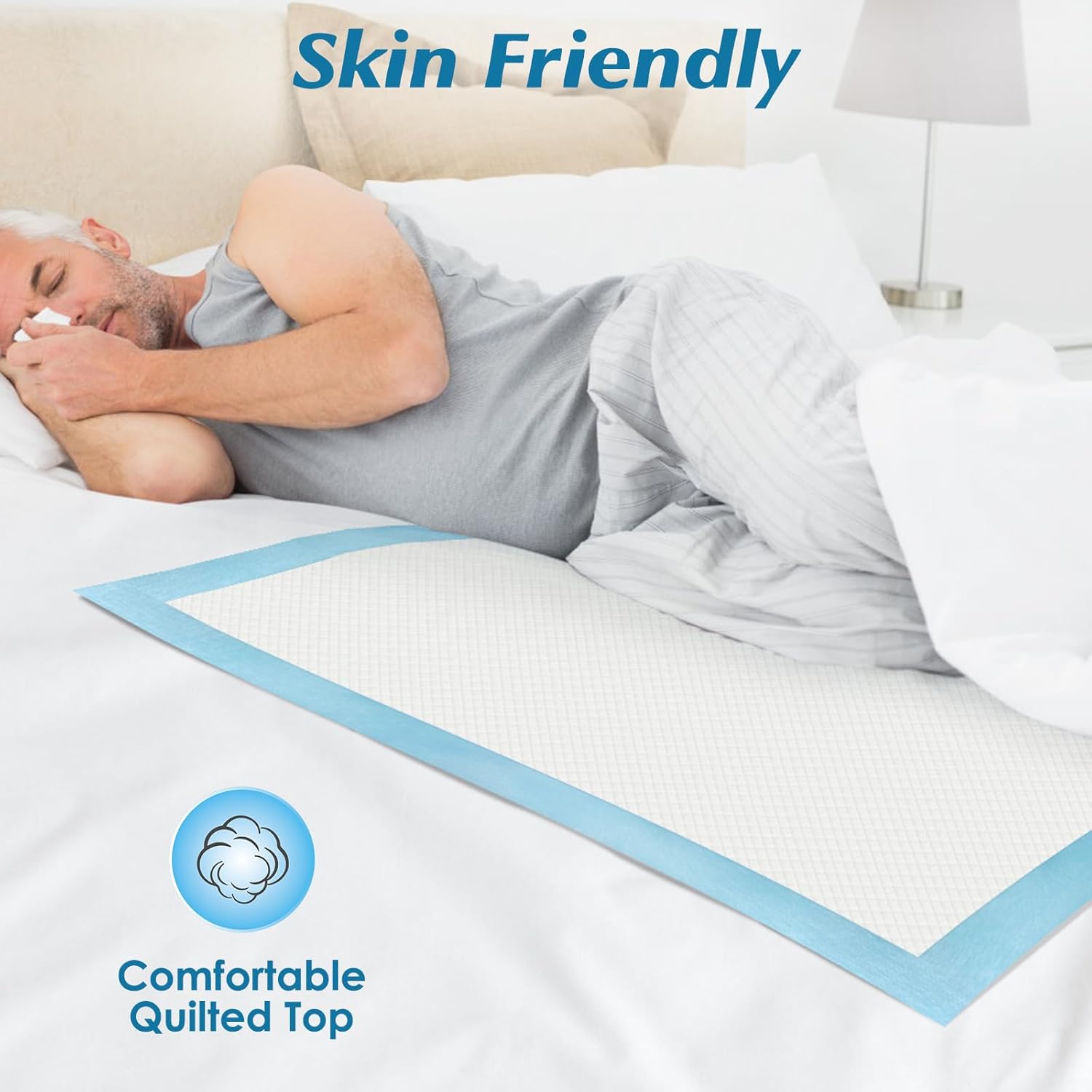 Wowflash Super Absorbency Disposable Leakproof Underpads with Quick Drying
