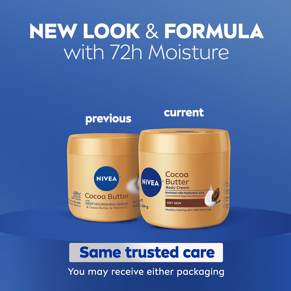 NIVEA Cocoa Butter Body Cream with Deep Nourishing Serum, Cocoa Butter Cream