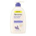 Aveeno Stress Relief Body Wash for Women, Calming Lavender Scent & Prebiotic