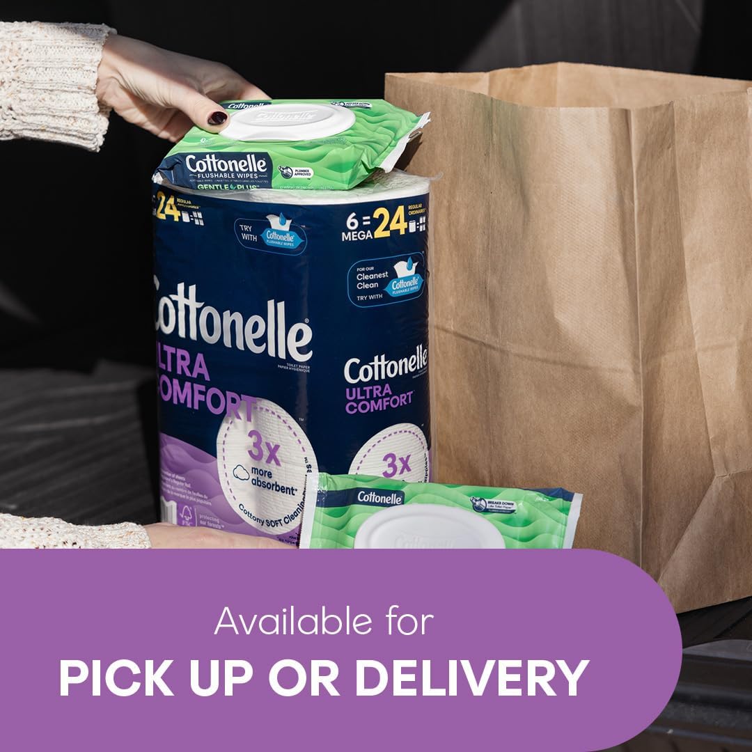 Cottonelle Ultra Comfort Toilet Paper with Cushiony CleaningRipples Texture