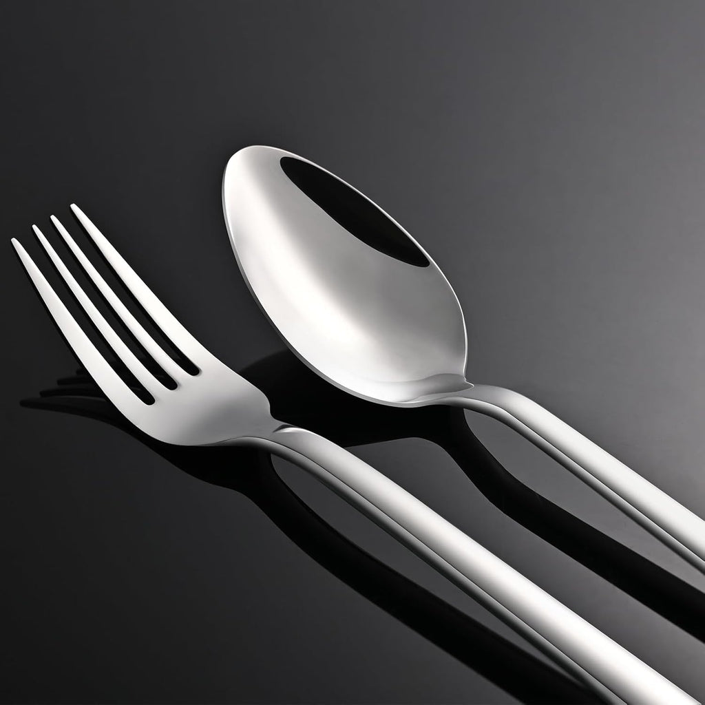 KINGSTONE Silverware Set, 20 Piece Flatware Cutlery Set for 4, 18/10
