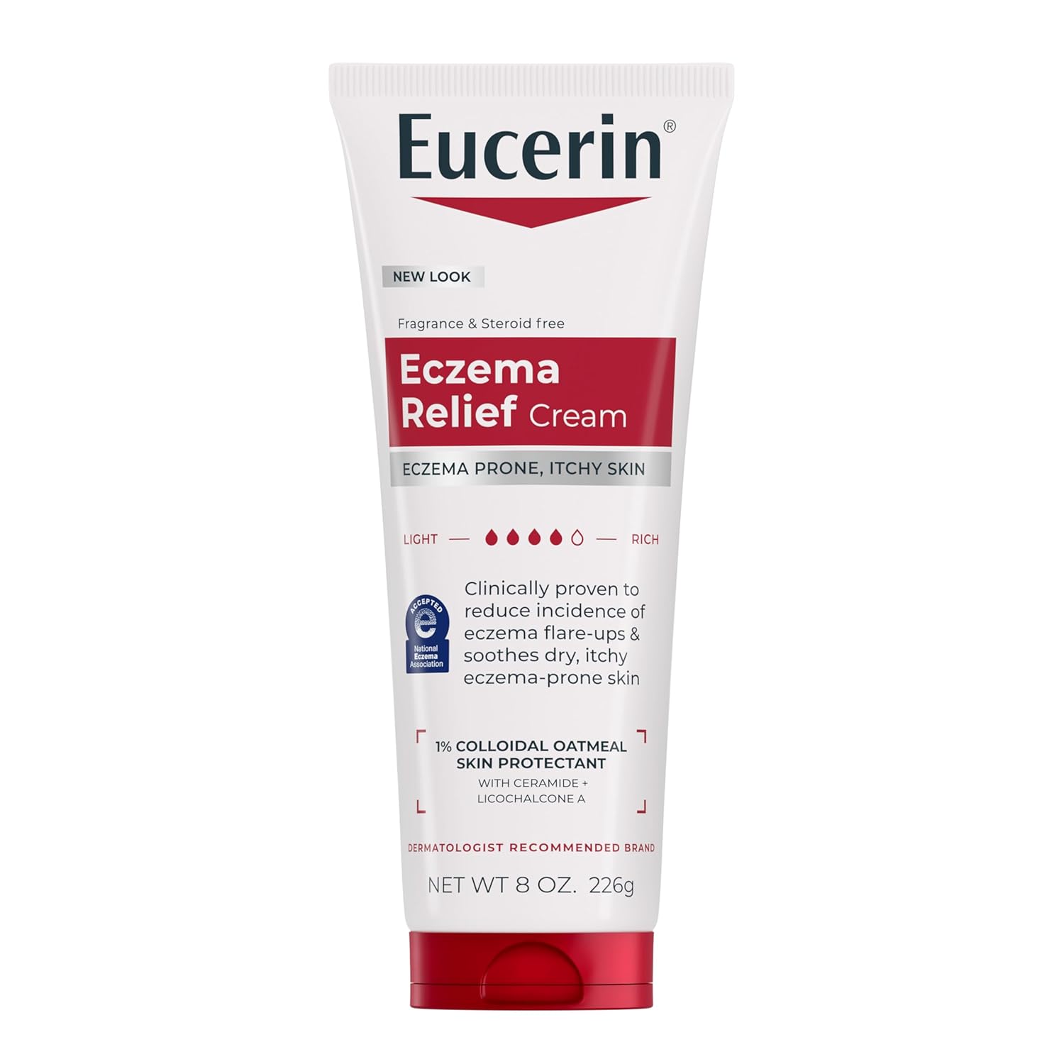 Eucerin Eczema Relief Cream, Full Body Lotion, Moisturizing Eczema Cream with