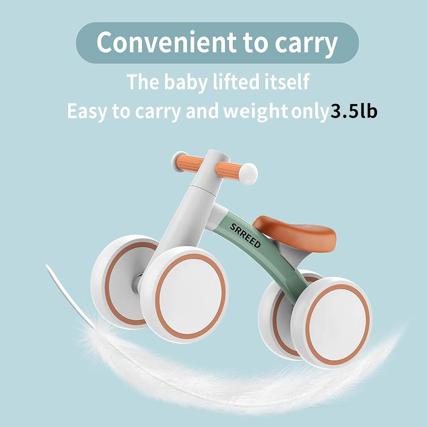 SEREED Baby Balance Bike for 1 Year Old Boys Girls 12-24 Month Toddler