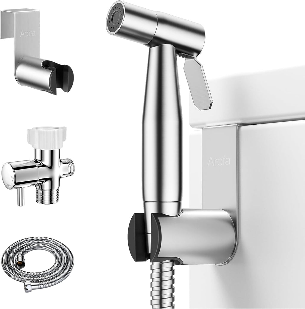 Arofa Handheld Toilet Bidet Sprayer for Toilet-Adjustable Water Pressure