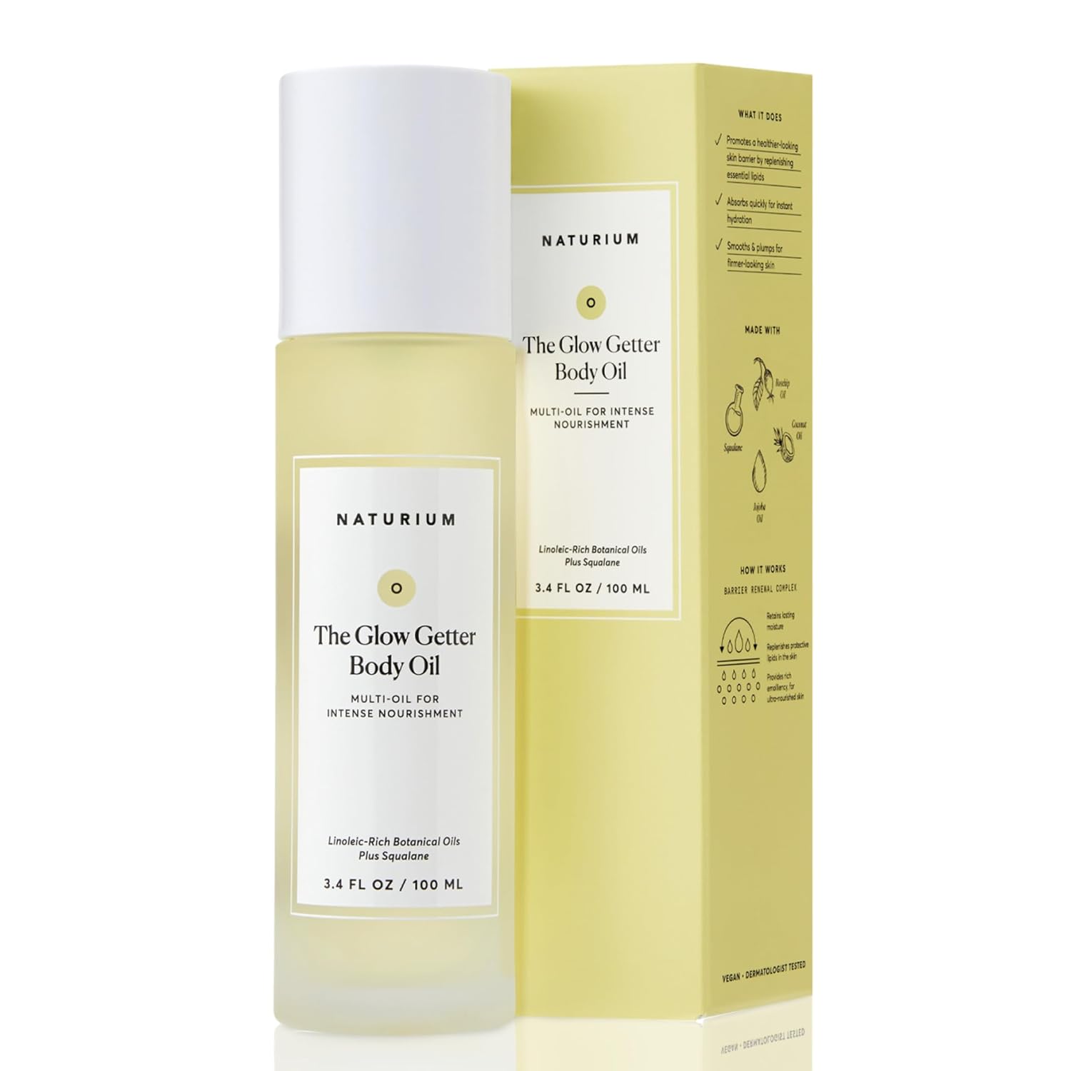 Naturium The Glow Getter Body Oil, Multi-Oil for Intense Nourishment