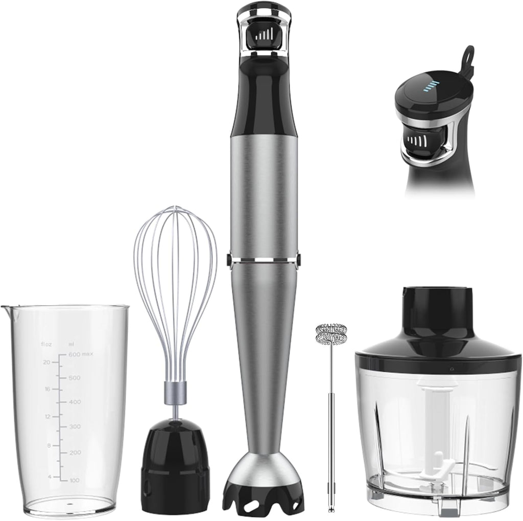 Turelar Immersion Blender Handheld Corded Hand Blenders Set 1100W, Trigger