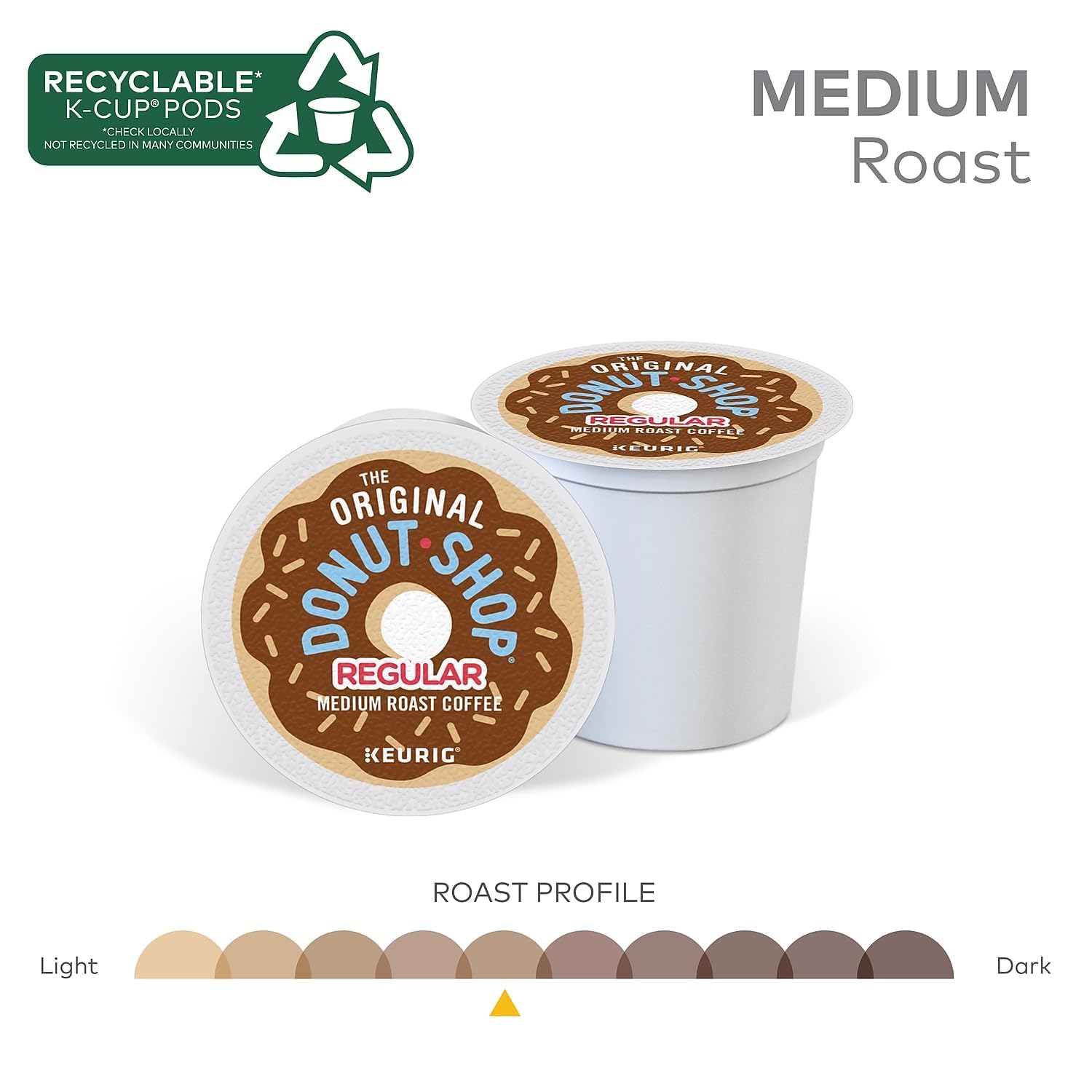 The Original Donut Shop Regular Keurig Single-Serve K-Cup Pods, Medium Roast