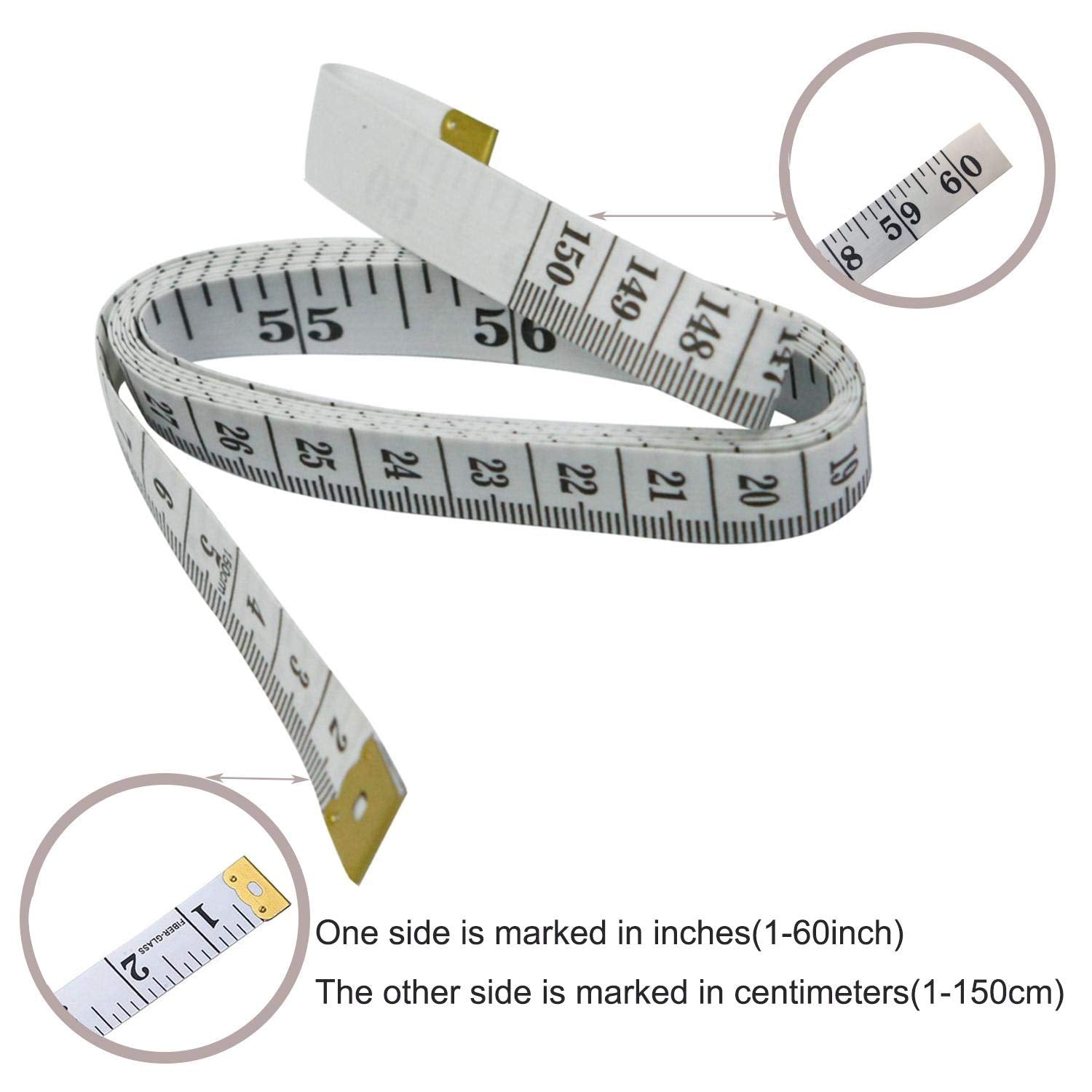 GDMINLO Soft Tape Measure Double Scale Body Sewing Flexible Tailor Craft