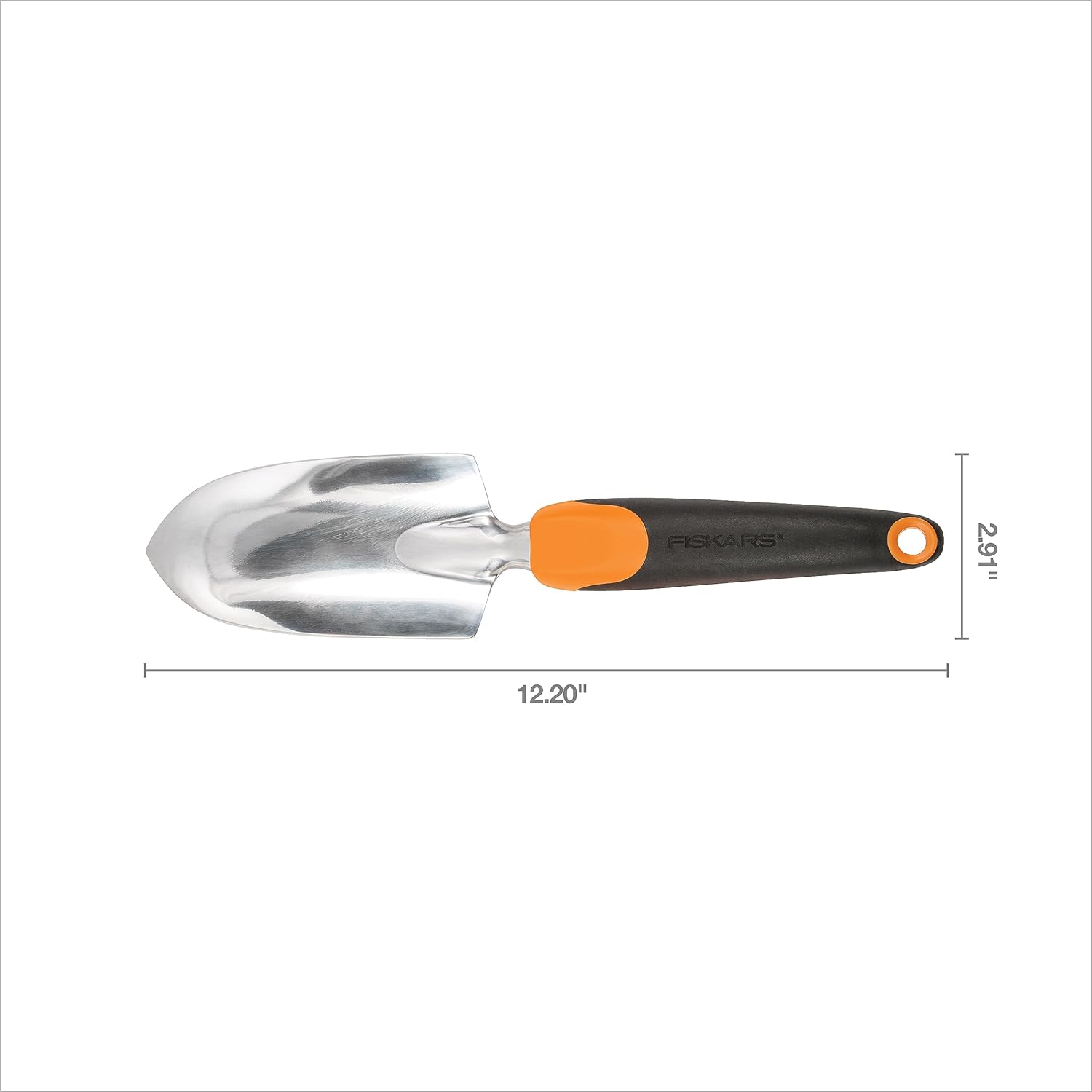 Fiskars Trowel, Heavy Duty Gardening Hand Tool with Hang Hole, For Digging