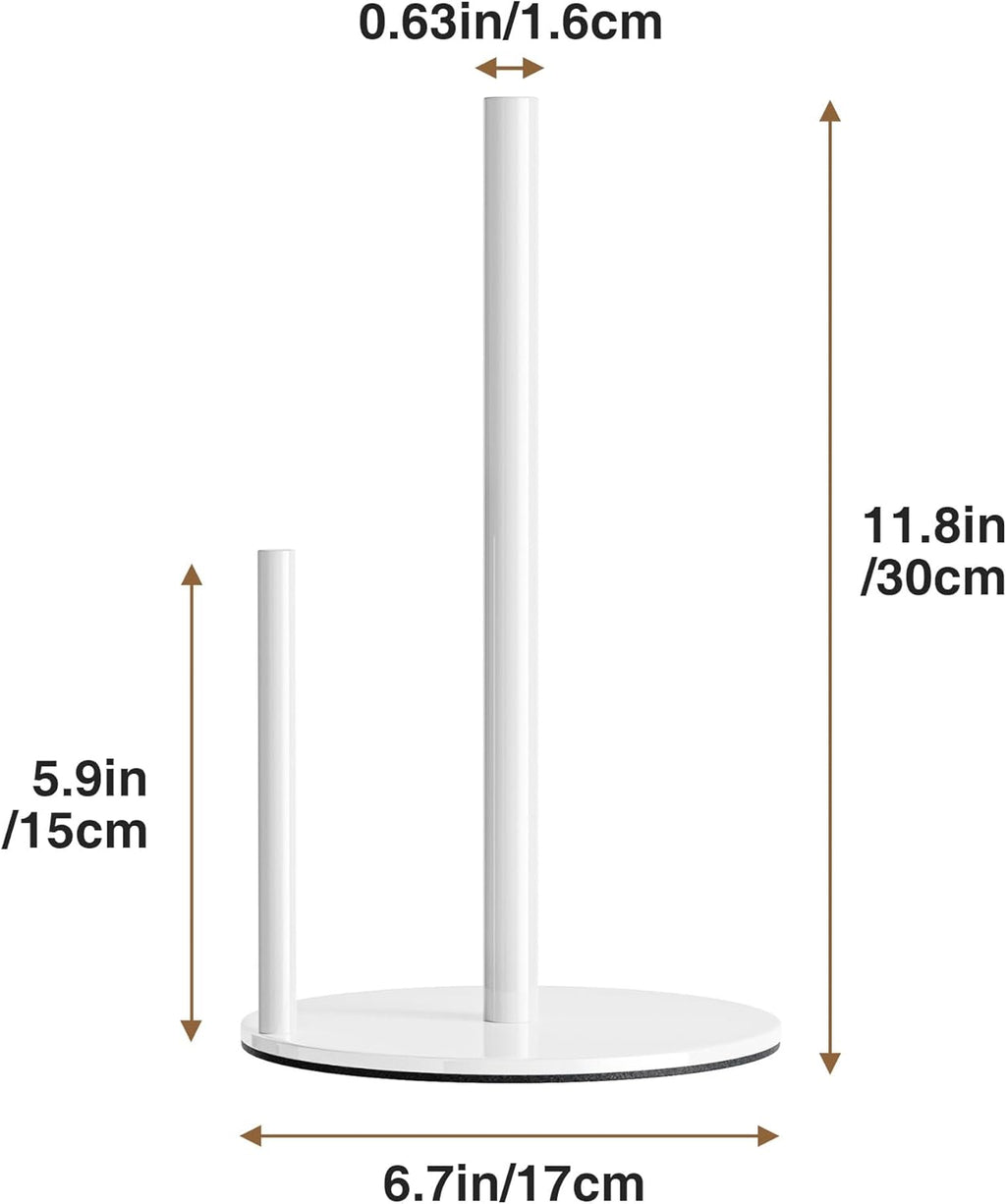 Paper Towel Holder White Kitchen Roll Holder, Paper Towel Holder for Kitchen