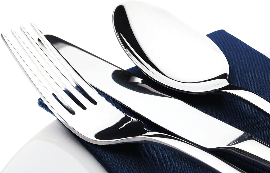 Silverware Set for 8, 40 Piece Heavy Duty Stainless Steel Flatware Utensils
