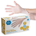 MED PRIDE Disposable Medical Grade Vinyl Exam Gloves, Latex & Powder Free