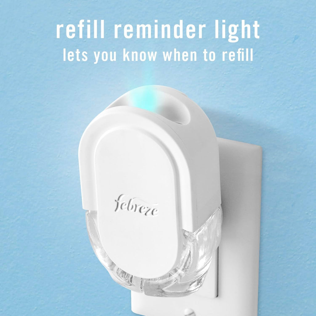 Febreze Plug-In Air Freshener, Odor-Fighting Scented Oil Starter Kit, Air