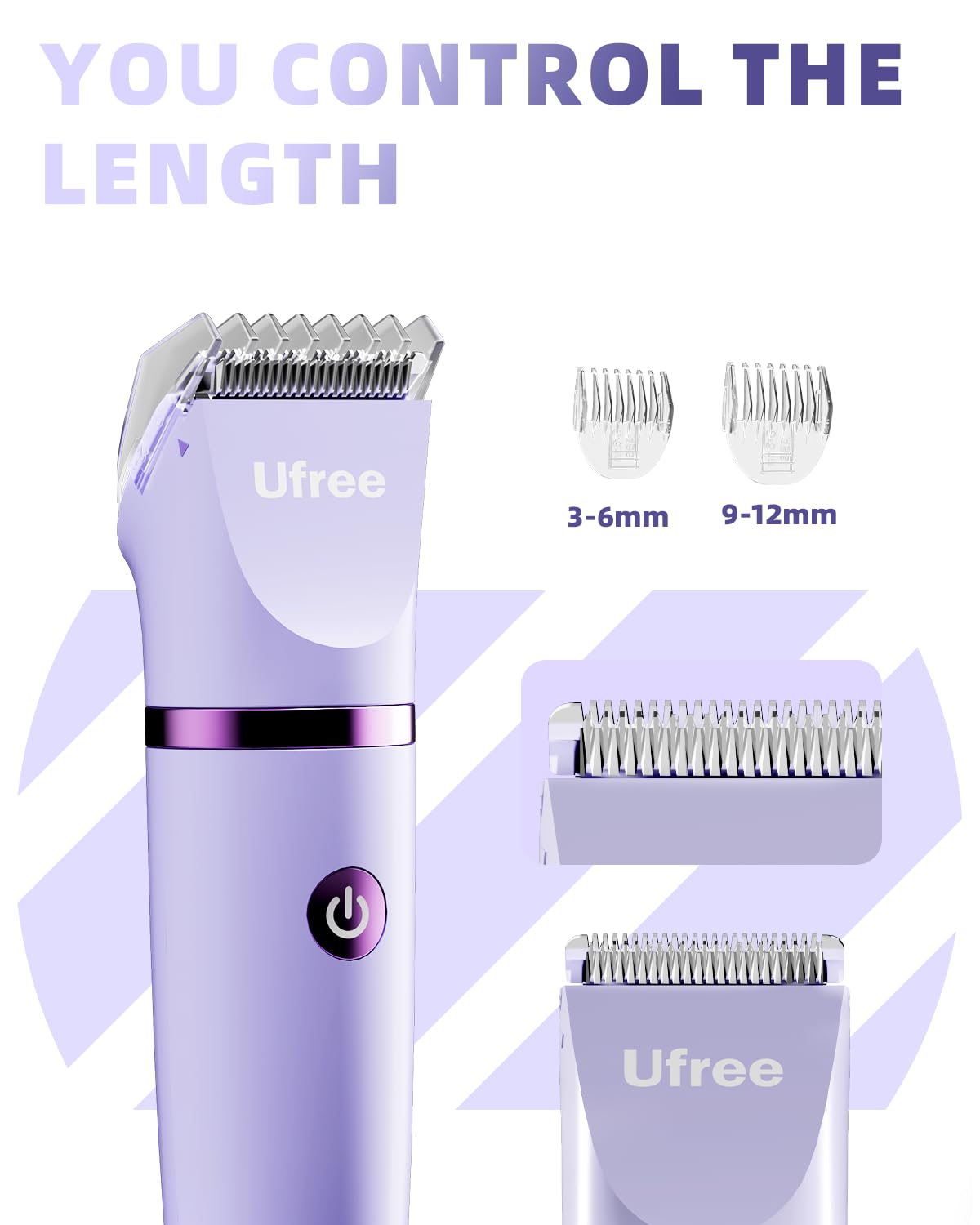 Ufree Bikini Trimmer Electric Razors for Women, Rechargeable Pubic Body Hair