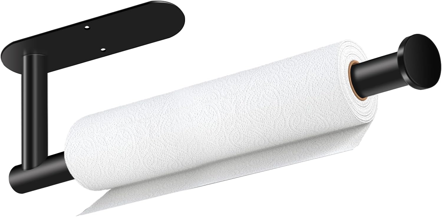 Paper Towel Holder, Self Adhesive or Drilling Paper Towel Holder Under